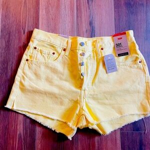 Levi’s high waisted 501 shorts